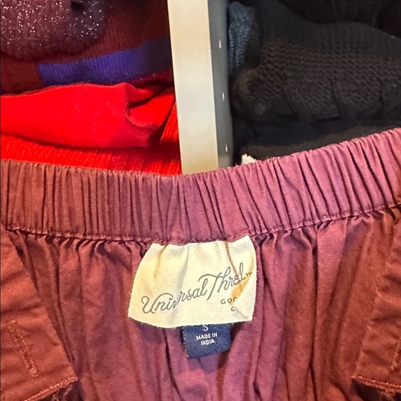 Universal Thread aubergine adjustable strap smocked cinch tie waistband dress S - Picture 2 of 3